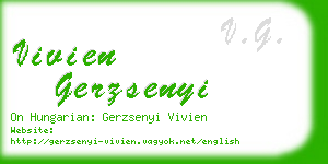 vivien gerzsenyi business card